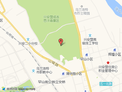 興安盟地圖 興安盟地圖