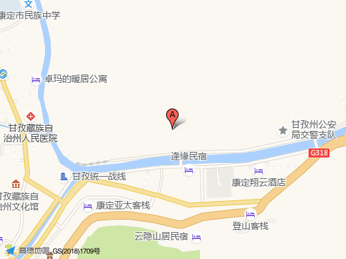 甘孜地圖