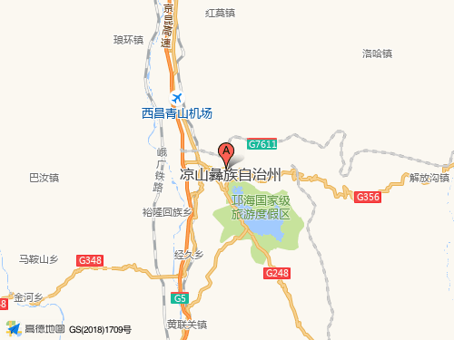 涼山地圖