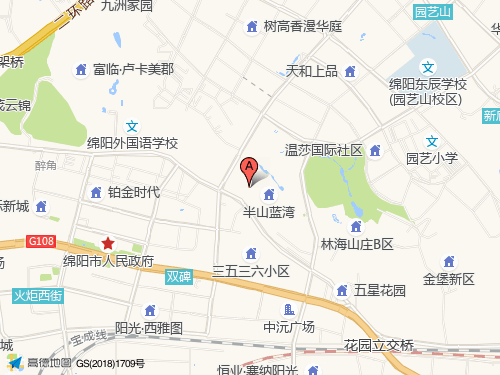 綿陽(yáng)地圖