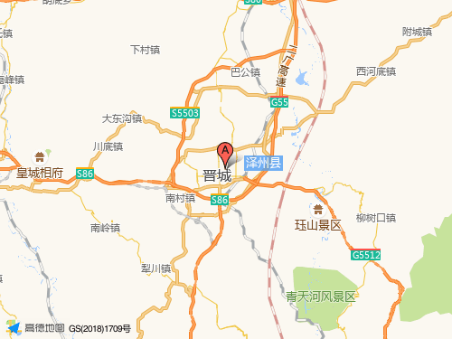 晉城地圖
